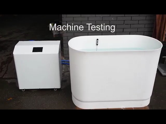εταιρικά βίντεο περίπου Commercial Grade Huge Cooling Capacity High Efficiency Ice Bath Chiller 2HP for Cold Shower